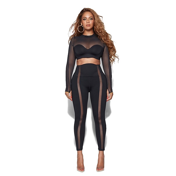 Ivy park x Adidas Drip sheer panel leggings